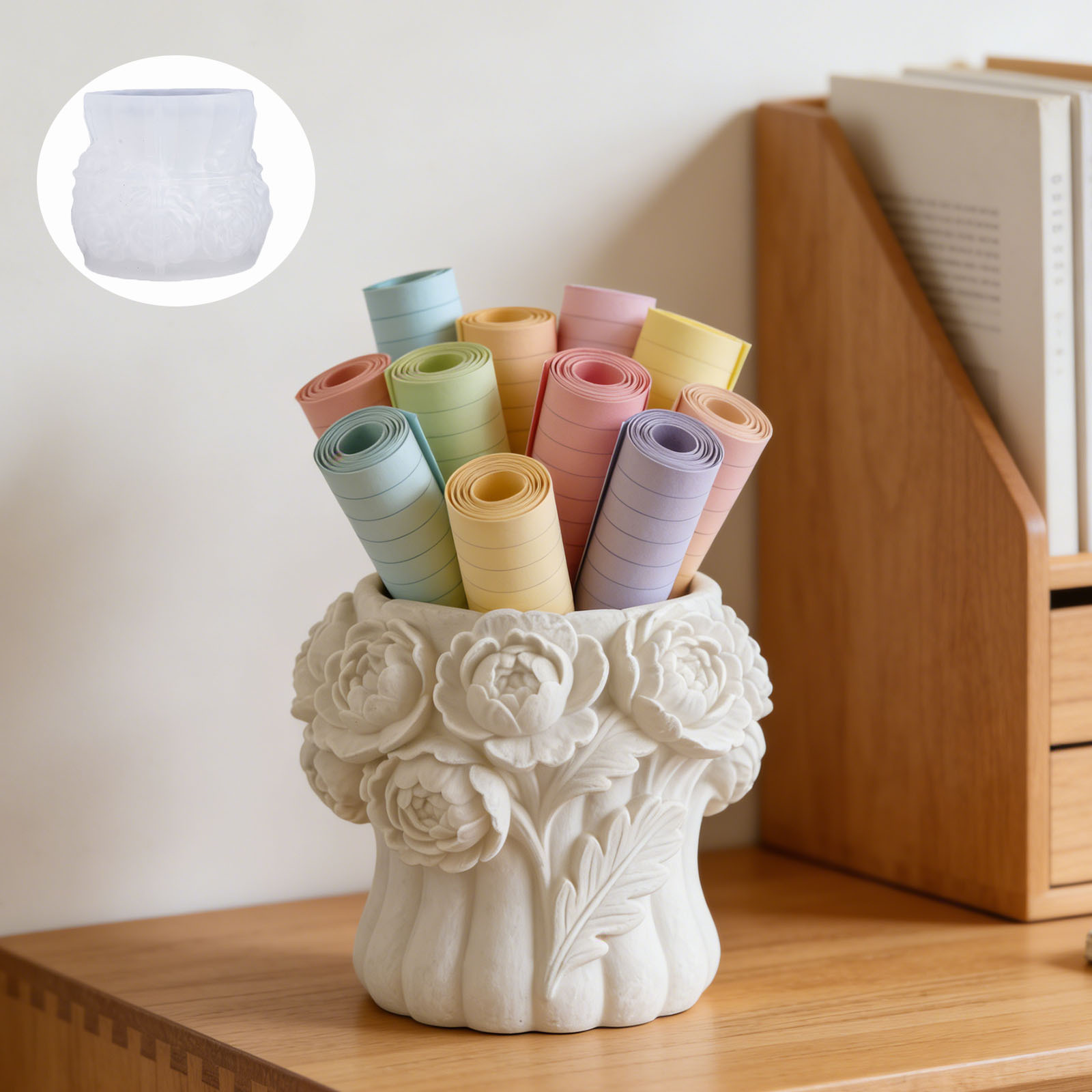 3D Rose Flower Vase Silicone M - Potsticker Mold recension och pris