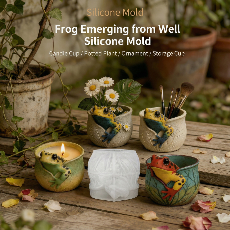 A silicone mold for a frog-sha - Potsticker Mold recension och pris