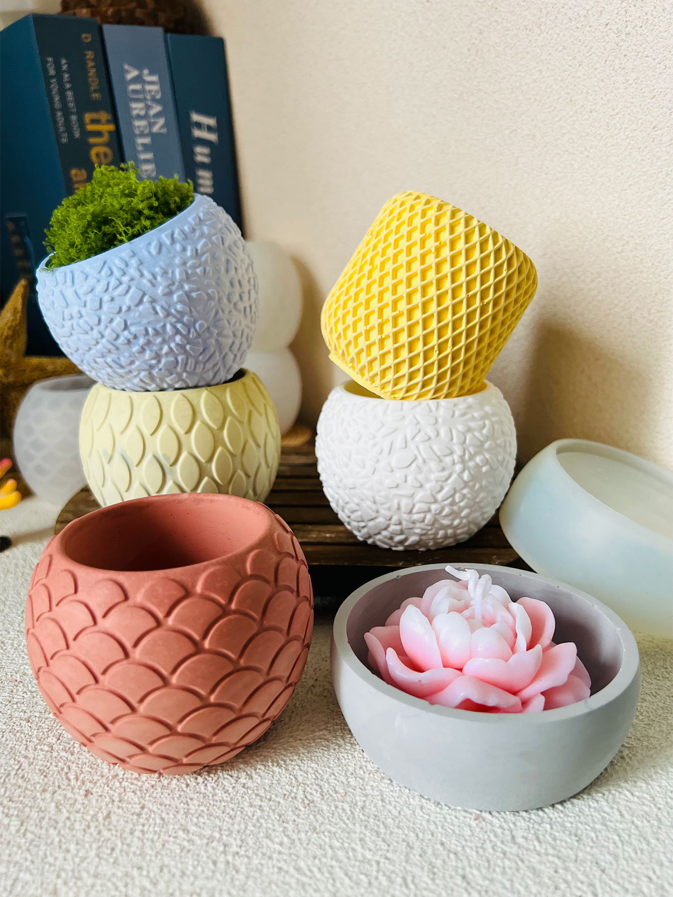 1pc Fish Scale Pattern Cement  - Potsticker Mold recension och pris
