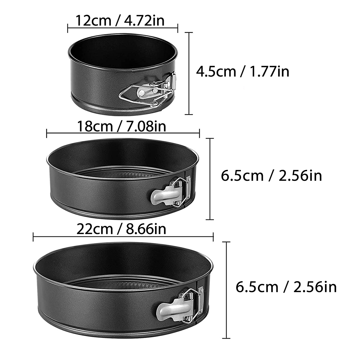 1PC, 3PCS Cake Pan Set, Round  - Egg Waffle Pan recension och pris