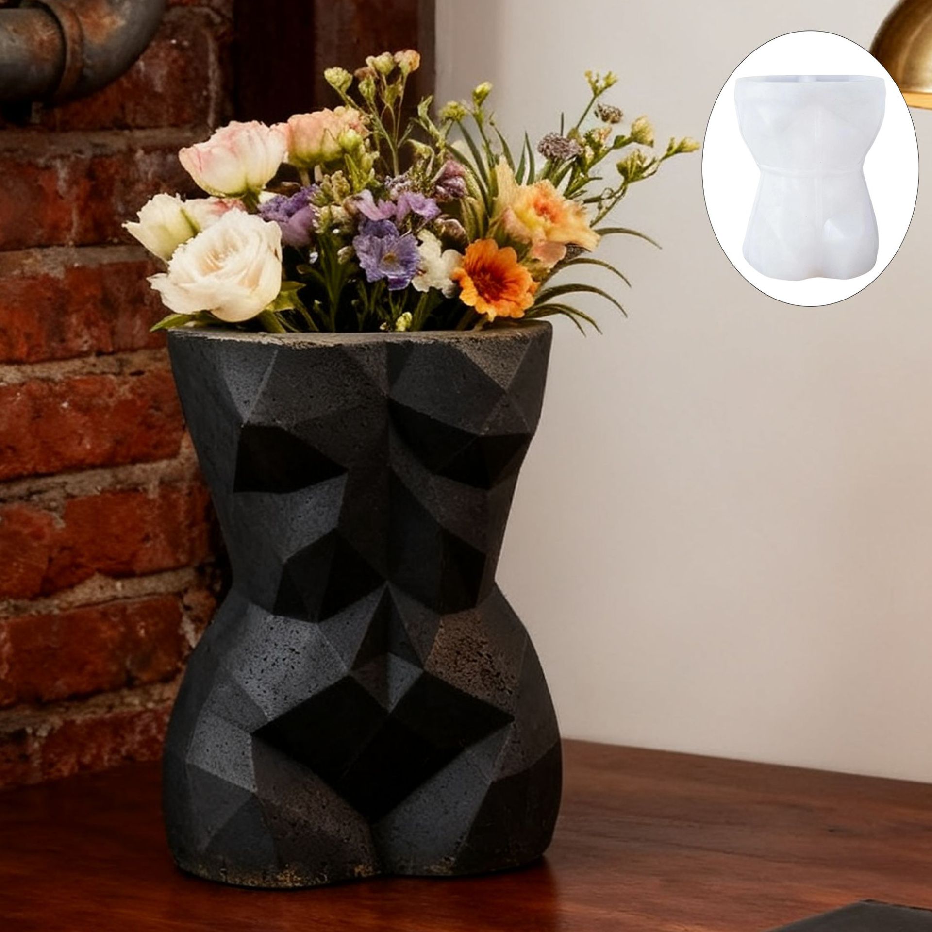 3D Geometric Female Body Flowe - Potsticker Mold recension och pris