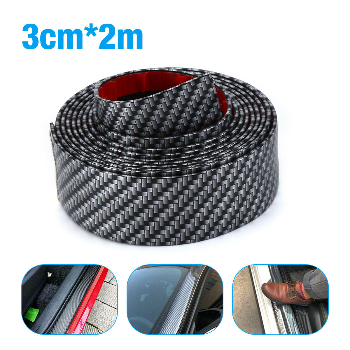 2M Car Stickers Anti Scratch D - Crepe Pan Carbon recension och pris
