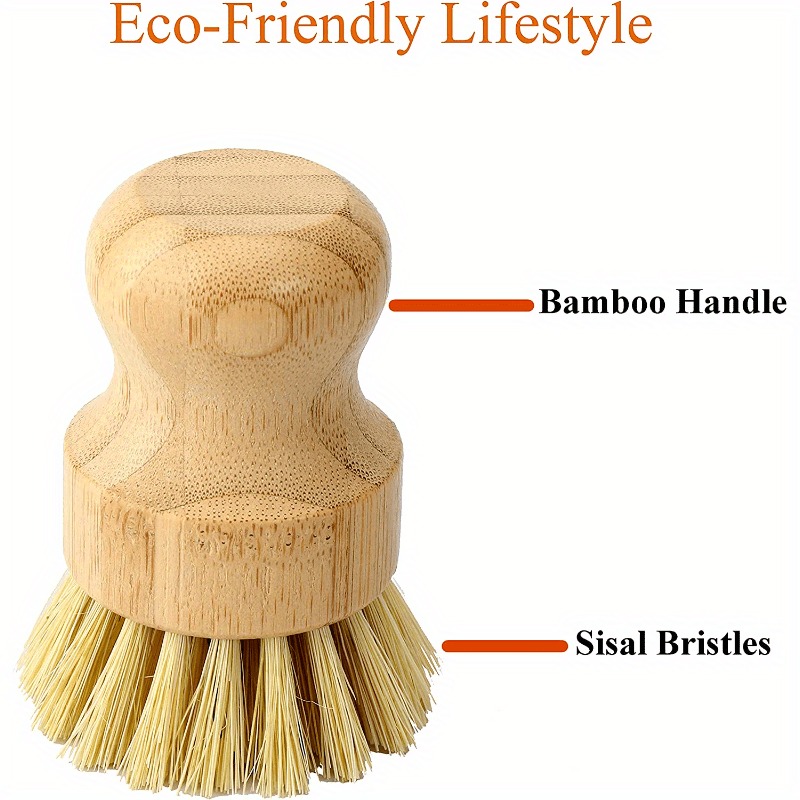 Bamboo Dish Scrub Brush Soap D - Cast Iron Corn recension och pris