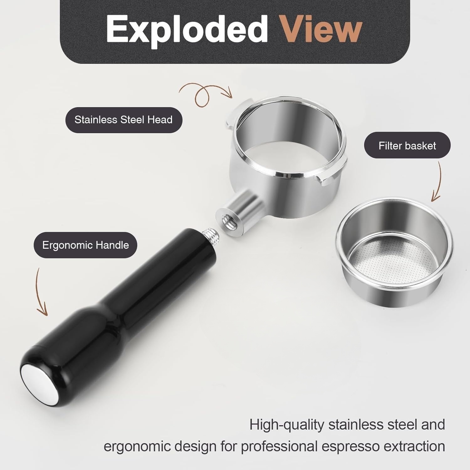 51mm Bottomless Portafilter 2  - Delonghi Espresso Ecp3420 recension och pris