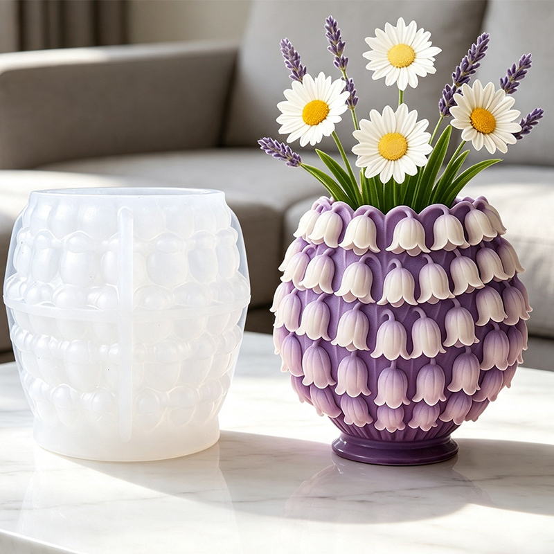 3D Lily of the Valley Vase Sil - Potsticker Mold recension och pris