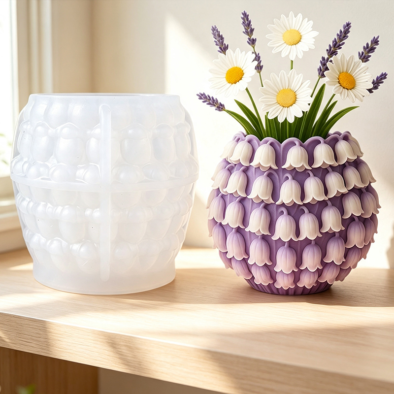 3D Lily of the Valley Vase Sil - Potsticker Mold recension och pris