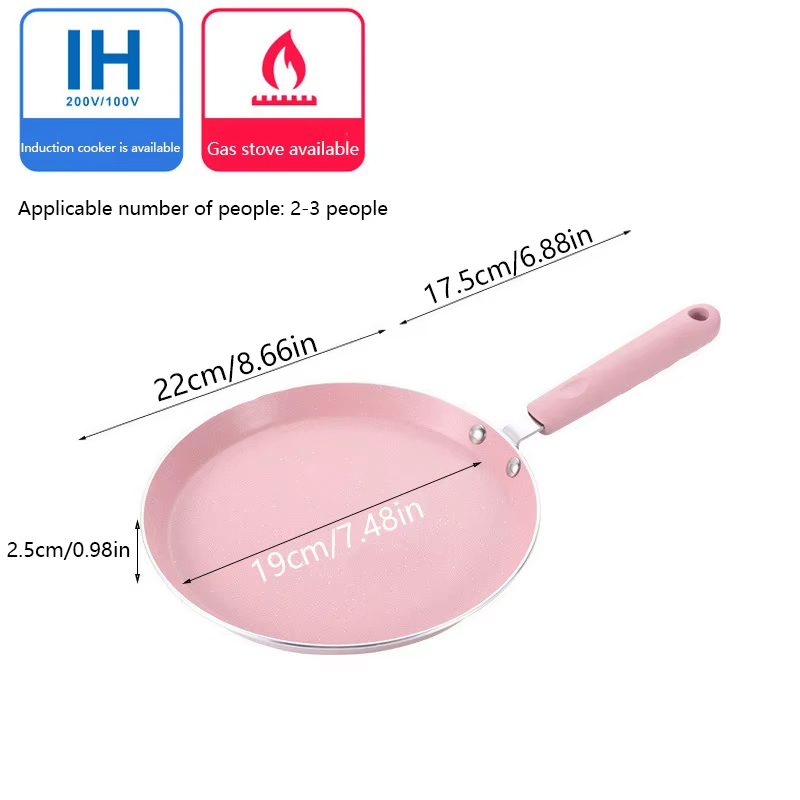 1 Non Stick Pink Frying Pan Fo - Egg Waffle Pan recension och pris