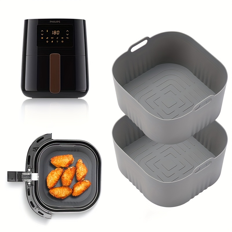 2Pcs Square Air Fryer Silicone - Philips Air Fryer Hd9252 recension och pris