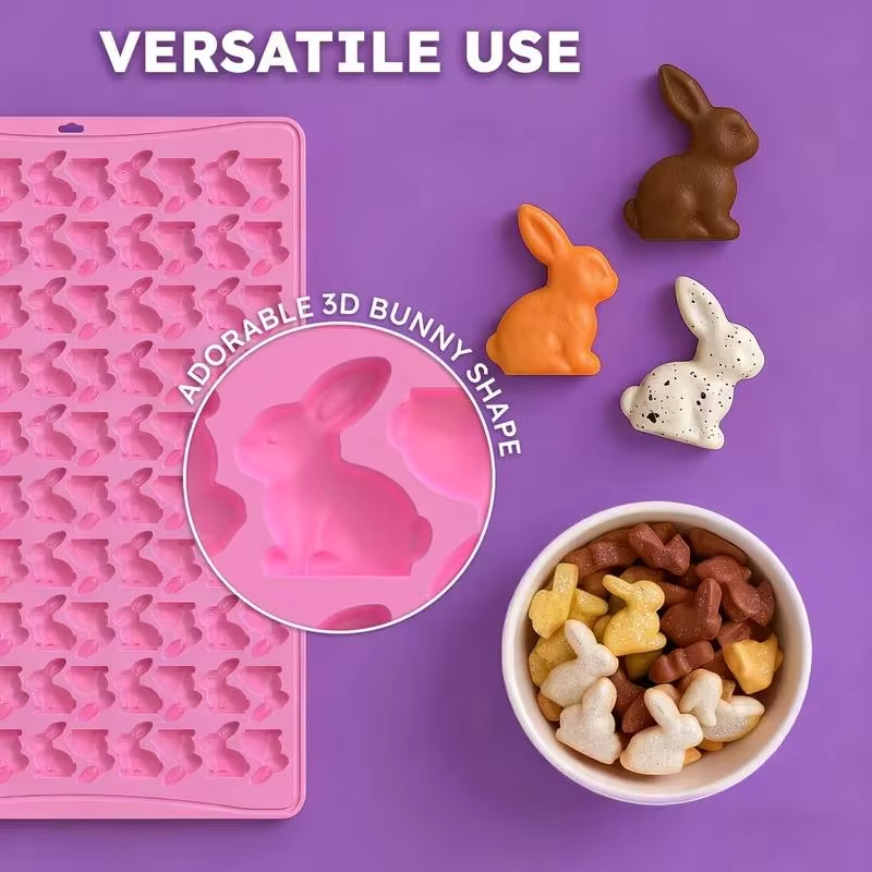 100Grid Silicone Rabbit Gummy  - Bunny Cake Mold recension och pris
