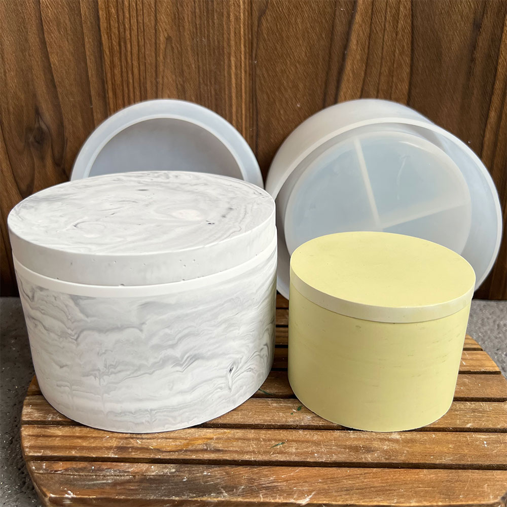 Round Cement Candle Canister S - Potsticker Mold recension och pris