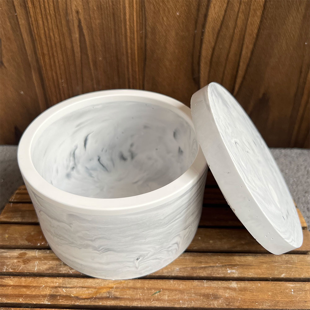 Round Cement Candle Canister S - Potsticker Mold recension och pris