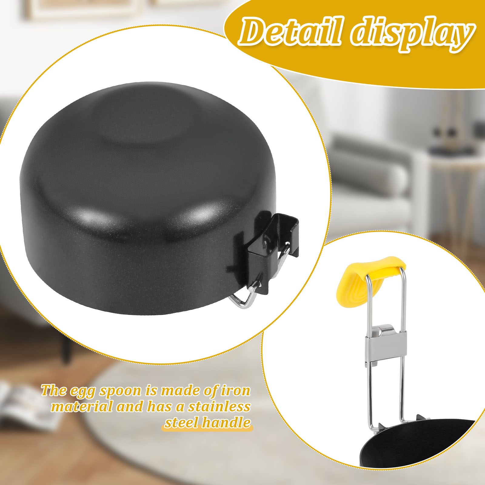 4 Pack Stainless Steel Egg Poa - Mini Pancake Griddle recension och pris